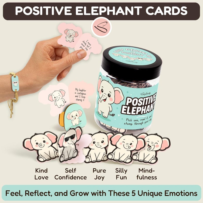 STOFINITY White Elephant Gifts For Women - Jar Of Daily Affirmation Cards For Teen Girls Trendy Stuff, Best Friend Birthday Gifts For Women Unique, Long Distance Friendship Gift For Christmas, Easter - Image 3